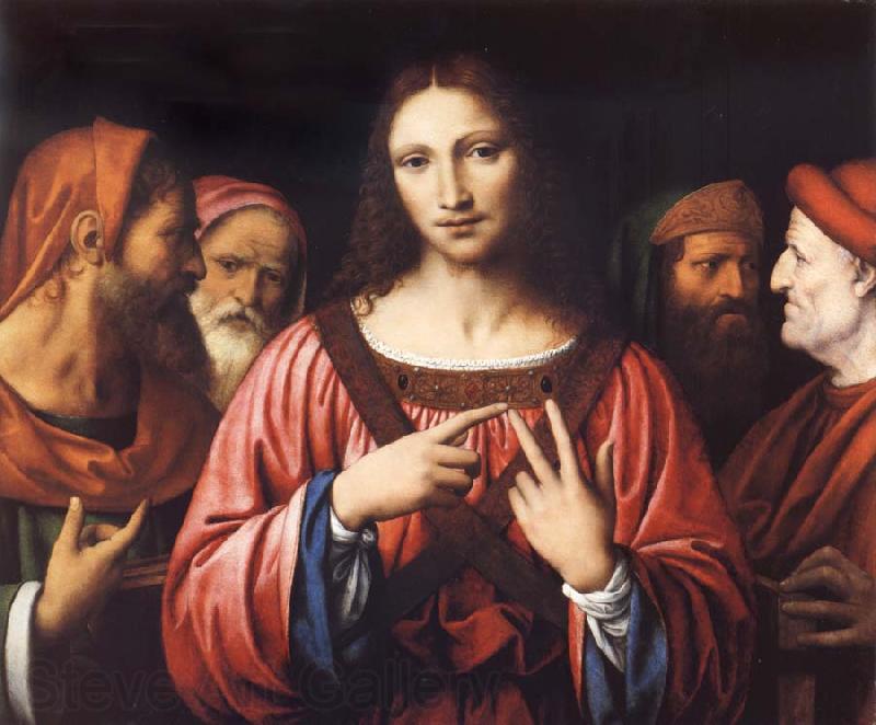 LUINI, Bernardino Christ among the Doctors France oil painting art